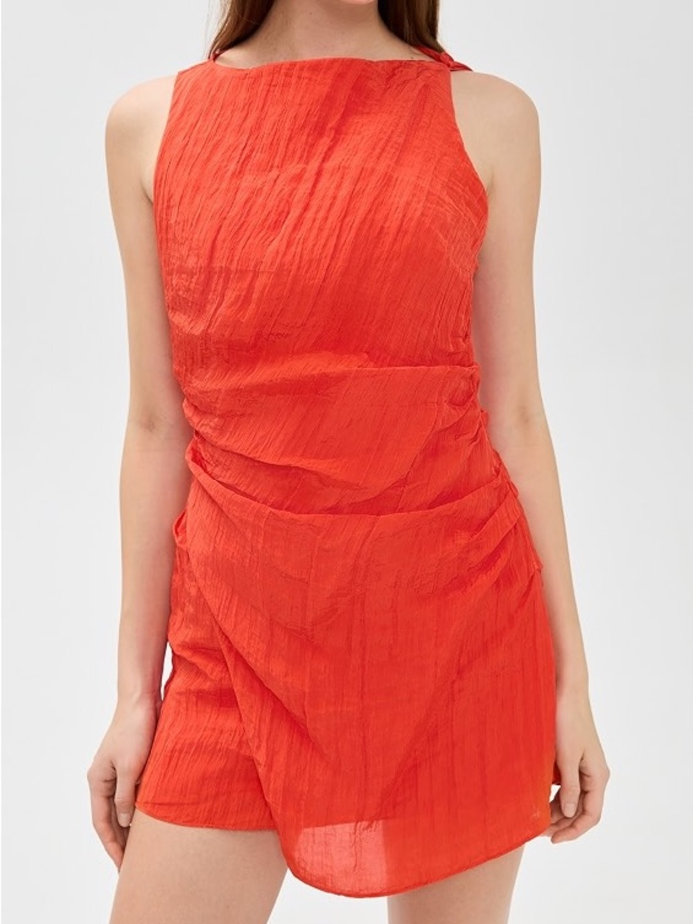 Sir ligera mini dress in tangerine orange